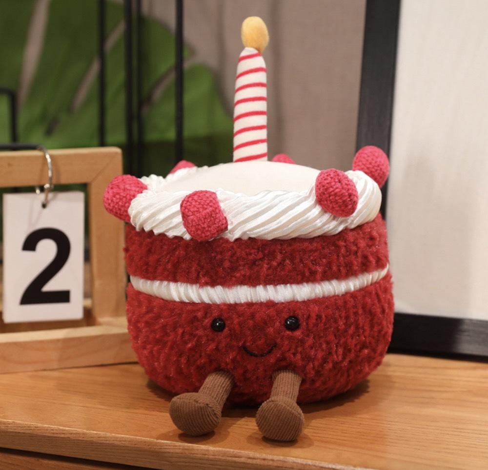 Regenbogenkuchen Diamantring Jellycat Puppe Plüschtier - Valentinstagsgeschenk