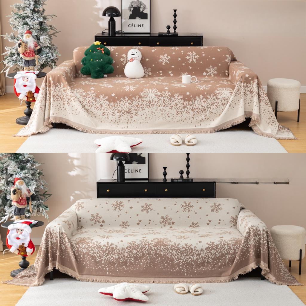 Christmas New Sofa Cover Towel Four Seasons Universal Full Covered Non-Slip Sofa Cover Fashion Festive Full Wrapping Blanket