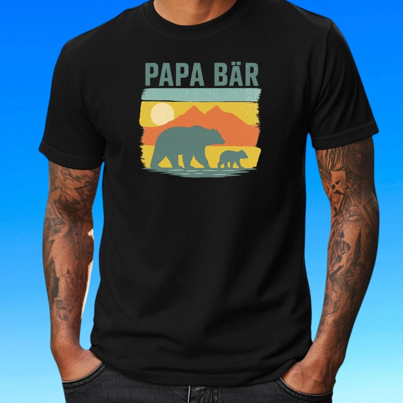 Lustiges T-Shirt Papa Bär – Für coole, starke Väter mit Humor, Vatertagsgesch XXL