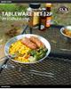 12-Piece Outdoor Tableware Set: Portable Camping Dinner Plates and Small Bowls for BBQ, Self-Driving Tours, and Home Use.