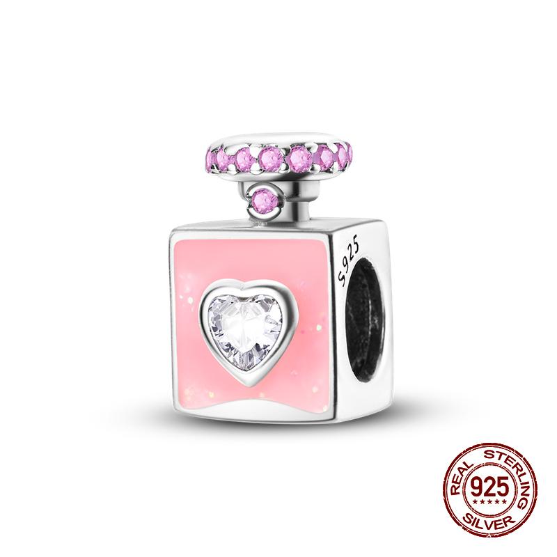100 Copper Perfume Headphones Pink Princess Daily Charm Bead Charms Bead Charms Compatible With 3mm Authentic Bracelets Fine Do It Yourself Jewellery