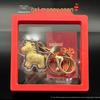 Year of the Horse Pure Gold Pendant: 'Instant Prosperity' Keychain Souvenir