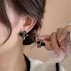 Korean Fashion Zircon Drop Earrings for Women Jewelry 2026 Trending New Luxury Women's Geometric Hoop Earrings Pendientes Gifts
