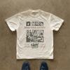 T-shirt Estiva da Uomo in Puro Cotone Vintage Società dei Poeti Estinti Casual Elegante Ampia e Traspirante Adatta all'Uso Quotidiano