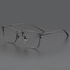 Lightweight Eyeglass Frame Reading Eyewear Male Vintage Business Blocking Presbyopic Spectacle Casual Rectangular Super Square Daily Titanium Gents
