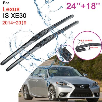 Car Wiper Blades for Lexus IS XE30 250 300h 350 IS250 IS300h IS350 2014~ 2015 2016 Front Windshield Wipers Car Accessories