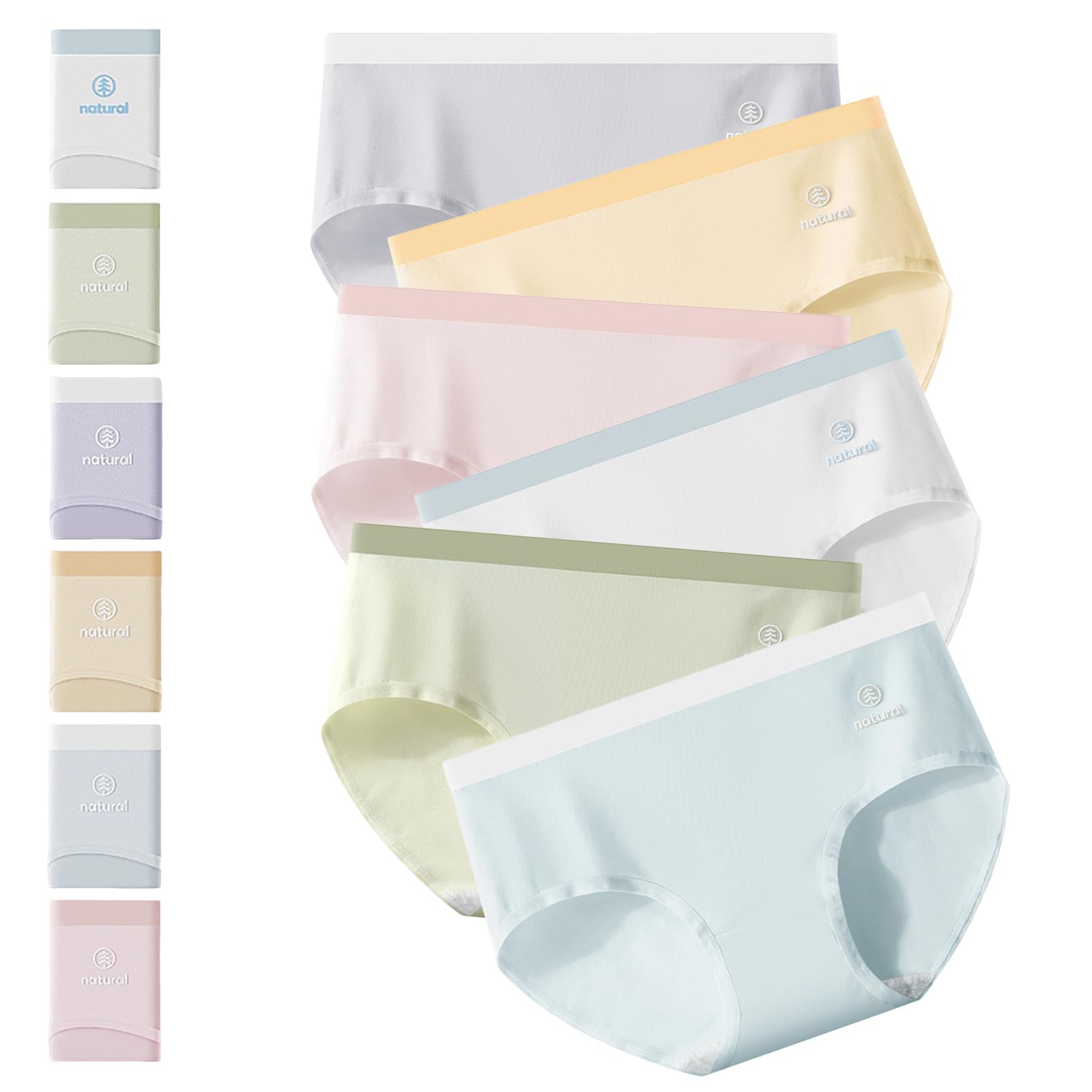 

Cotton Cotton Panties Antibacterial and Odor Highly Beautiful Comfortable to Wear 6 [Gialimes] 100% Women s Panties, 6-Pack, Underwear, Panties,