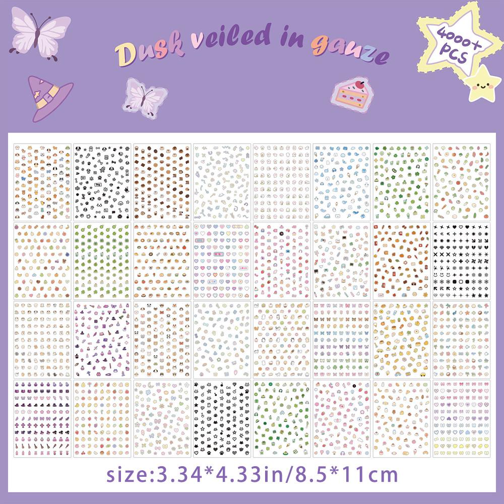 Mini Cut Film Sticker Book Cute Handbag Nail Stickers