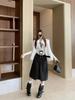 Korean Style High Waist Woolen A-line Midi Skirt - Women's Versatile Autumn/Winter Slimming Casual Skirt
