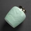 Chinese Style Large Capacity Ceramic Tea Storage Cans Sealed Pot For Kitchen Spices Organizer Celadon Porcelain Tea Coffee Jars