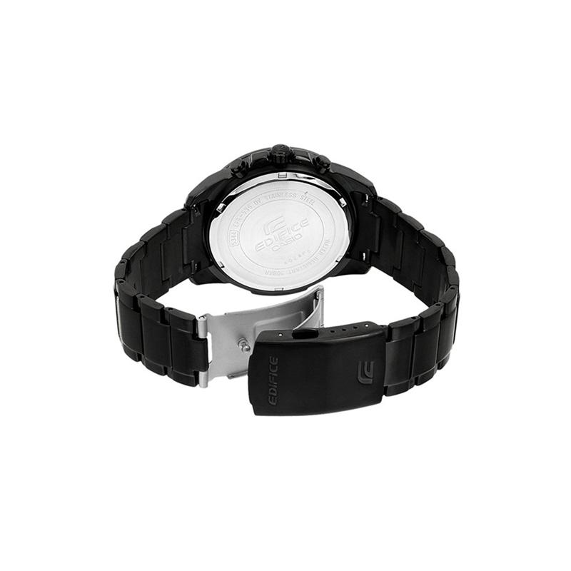 Casio CASIOEDIFICE Series 100m Waterproof Quartz Movement Stainless Steel Strap Japanese and Korean Watch Men's Watch Black Dial EFR-535BK-1A2