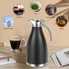 Thermal Coffee Carafe  Leak-proof 2L Thermal Pot Stainless Steel Insulated Coffee Carafe Practical Insulated Tea Pot for Kitchen