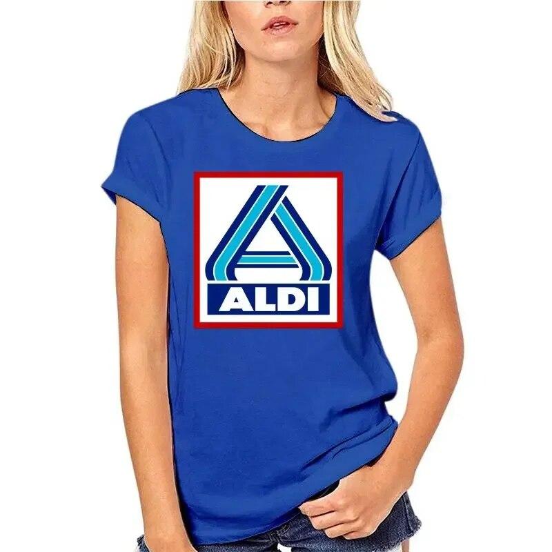 

Модная одежда, женская футболка с принтом Aldi, футболка большого размера, одежда унисекс, 100% хлопок, высокое качество, классические футболки с героями мультфильмов 4XL