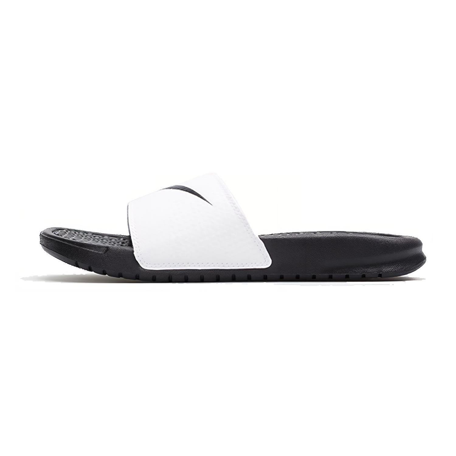 (WMNS) Nike KLAPKI Benassi Swoosh Black White Women s 312432-102 EU 36.5