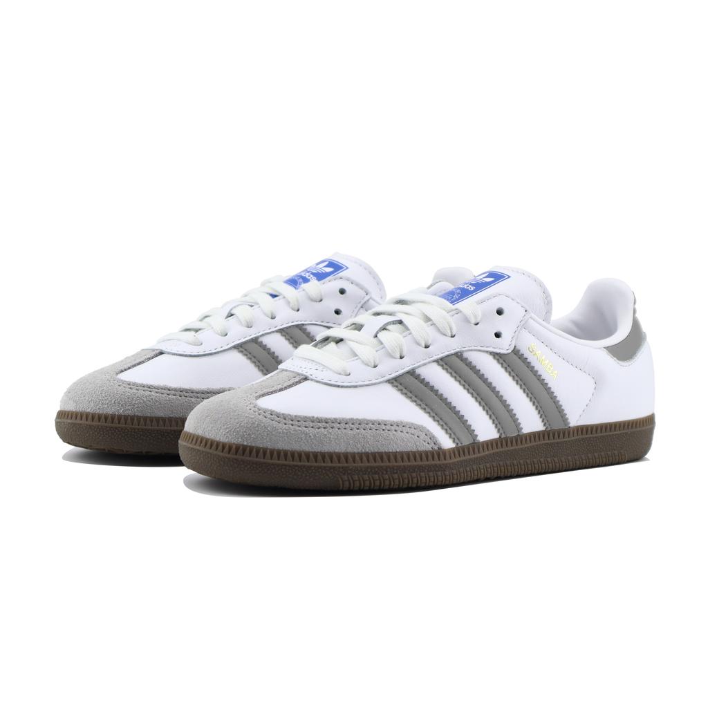 adidas Originales SAMBA OG Zapatillas de Skate de caña baja Unisex Blanco Gris B75806(Equipo1253-)