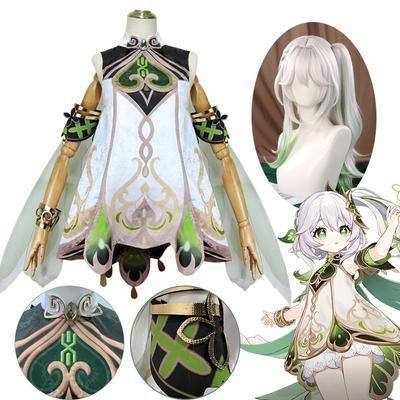 Nahida Cosplay  Nahida Lesser Lord Kusanali Cosplay Costume Girl Dresses Wig Suit Clothes Halloween Party Costumes