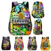 Trendy Popular Harajuku Funny Sprunki Student Bookbag Notebook Backpacks 3D Print Oxford Waterproof Boys/Girls Travel Backpacks