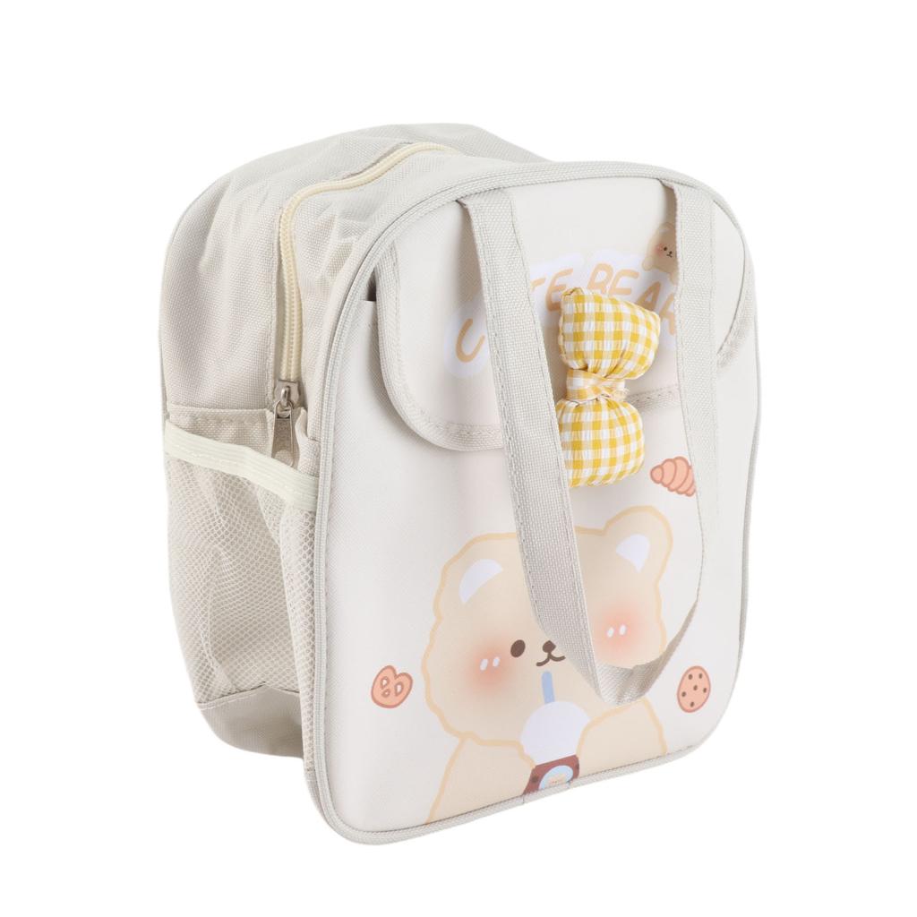 Insulated Lunch Bag for Girls Cartoon Pattern Large Capacity Aluminum Foil Thicken Kawaii Lunch Box for Office School