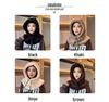 Pelzmütze im koreanischen Stil für Damen mit integriertem Schal und Ohrenschutz - Warmes Plüsch-Accessoire für Herbst/Winter