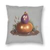 Halloween Pumpkin Tower Pillowcase Polyester Linen Velvet Pattern Zip Decorative Pillow Case Sofa Cushion Case