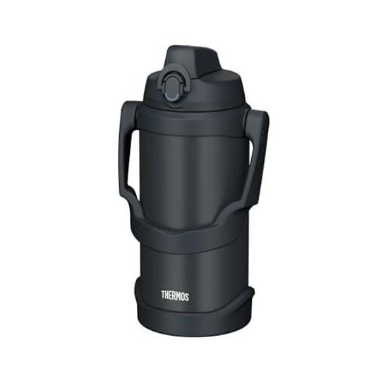 Thermos Water Bottle Vacuum Insulated Sports Jug 2L Black Jade FJQ-2001 BK-J