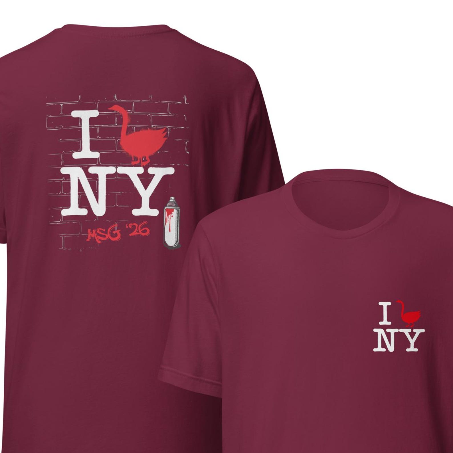 New! I Goose NY - Madison Square Garden Unisex Tee, Goose Band Inspired XL