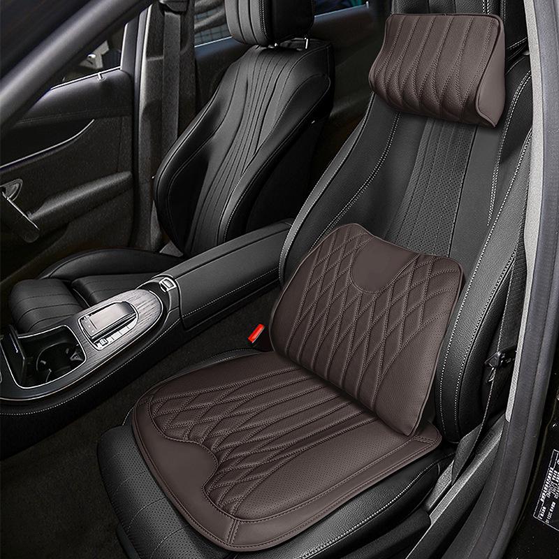 All-Season Nappa Leather Car Seat Cushions & Lumbar Supports for Buick Models: Verano, Encore, Regal, GL8, Velite 6, LaCrosse, and E5.