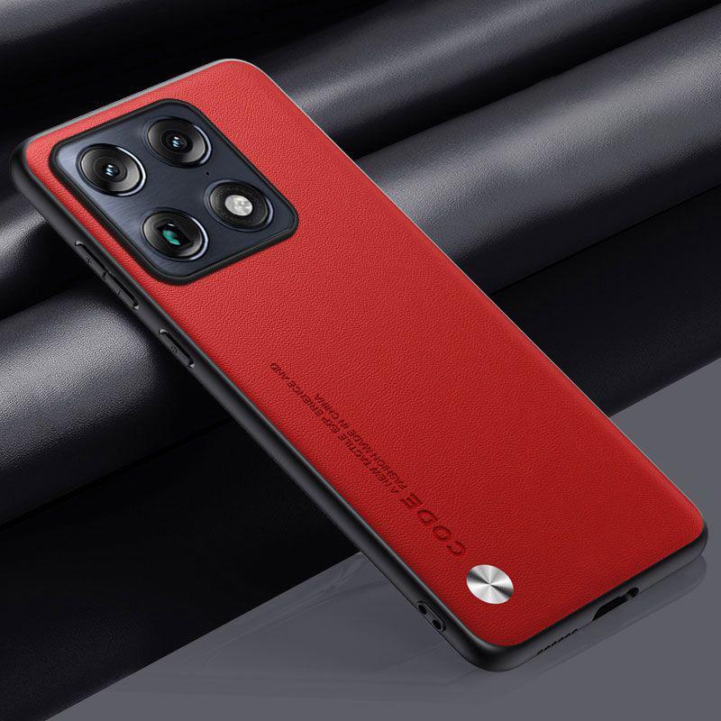 

PU Leather Case For Moto X70 Air Pro 5G Back Cover Silicone Full Protection Phone Case For Motorola Signature 5G Capa Coque Moto X70 Air Pro червоний