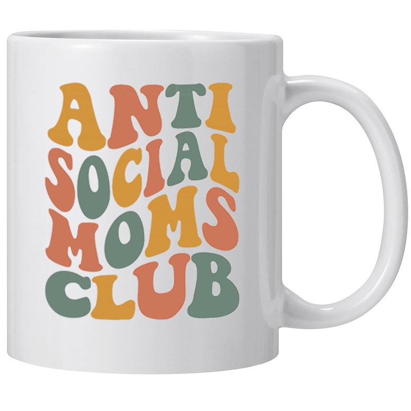 Cool Mom Club Mother'S Day Ceramic Coffee Mug Mommy Tea Cup Moms New Mother