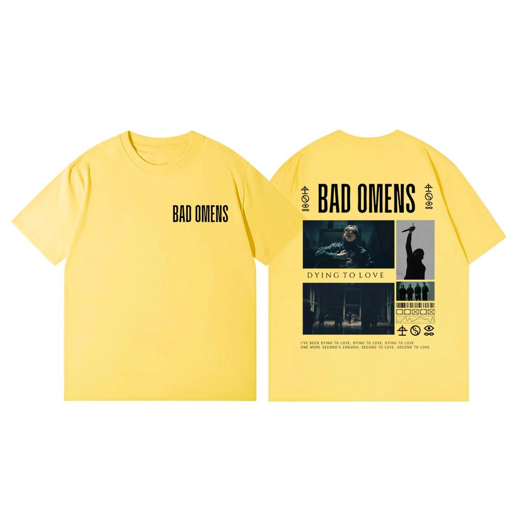 Bad Omens Rock Band Merch Tshirt Men Women Clothing High Quality Fashion Short Sleeve T Shirts Summer Casual Cotton Tshirts