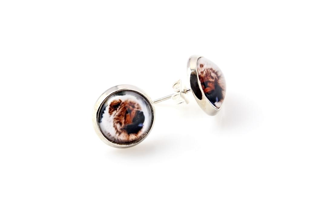 Chow Chow - earrings your photo handmade, own photo, jewelry from the Art.-Dog brand