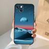 Moon Stars Space Phone Case For iPhone 17 Air 16 15 14 13 12 11 Pro Max 12 13 mini 15 16 Plus 16e Cover Coque