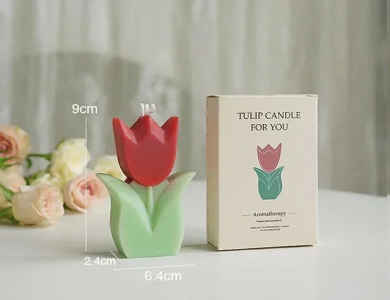 Elegant Tulip Scented Candles: Perfect Wedding Favors, Aromatic Room Decor, and Thoughtful Birthday Gifts for Her