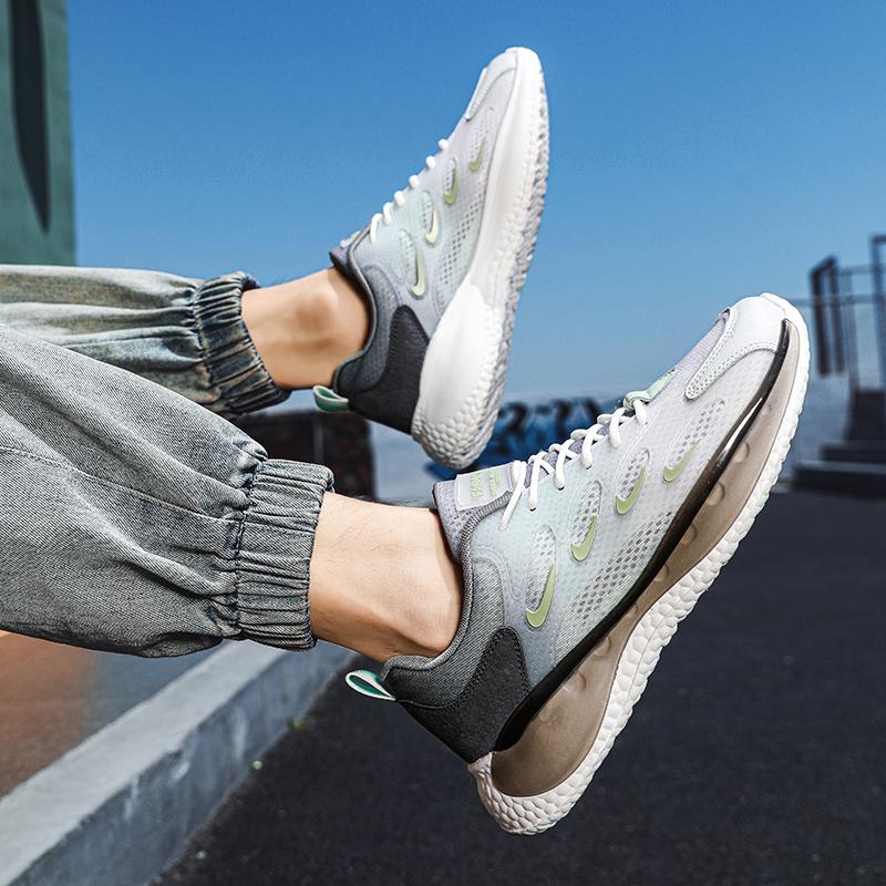 Herren Mesh Freizeitschuhe Trend Neueste Sportschuhe Dicke Sohle Atmungsaktiv Leicht Laufschuhe Mode Sneakers Student Für Herren