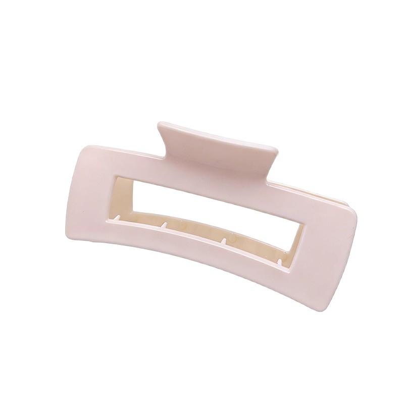 Large Square Claw Hair Clip - French Style ABS Injection, High-End DIY Shark Hairpin