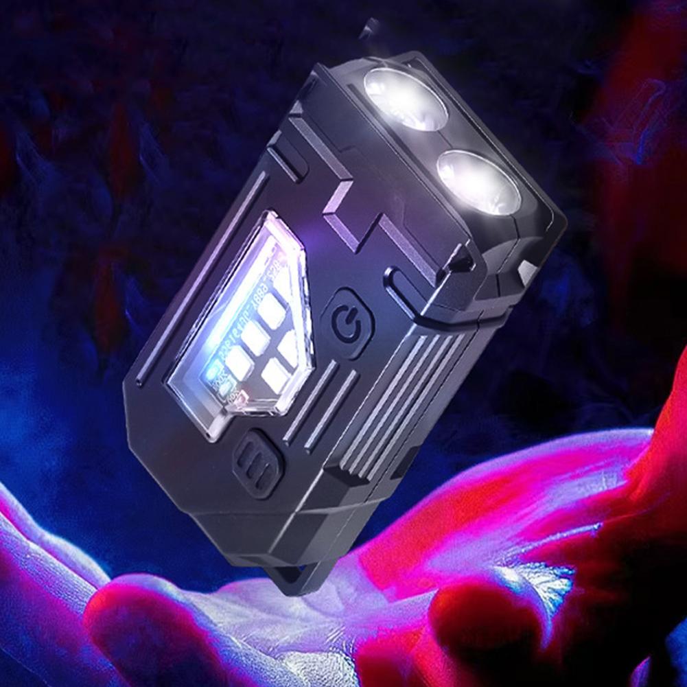 LED SMD Running Light USB Rechargeable Portable Work Light with Magnetic Base for Night Working Running Camping Fishing Hiking