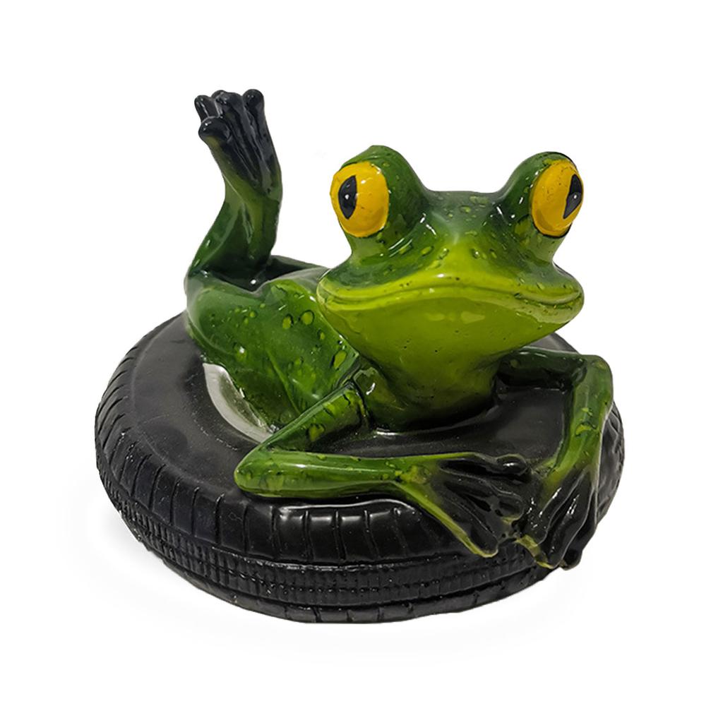 Garden courtyard water fun floating ornament pool simulation animal decoration pond frog series 14 * 13 * 9.5cm