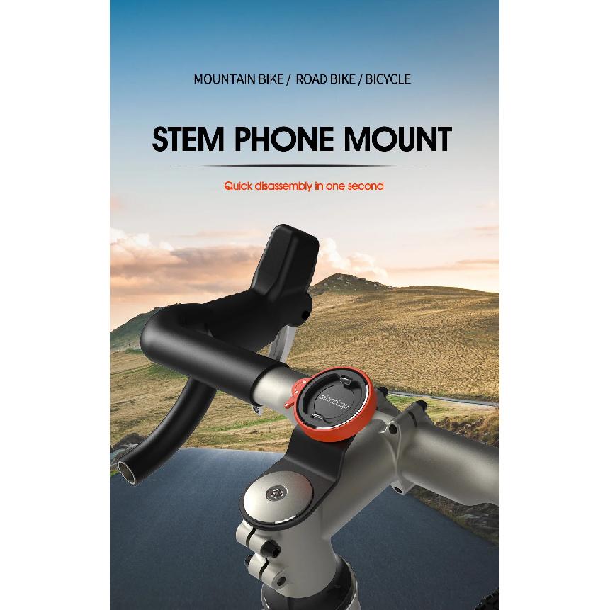 Uchwyt na telefon na mostek roweru górskiego Rower MTB Stojak montowany na mostku Nawigator Moto Kolarstwo outdoorowe Smartfon dla Xiaomi iPhone