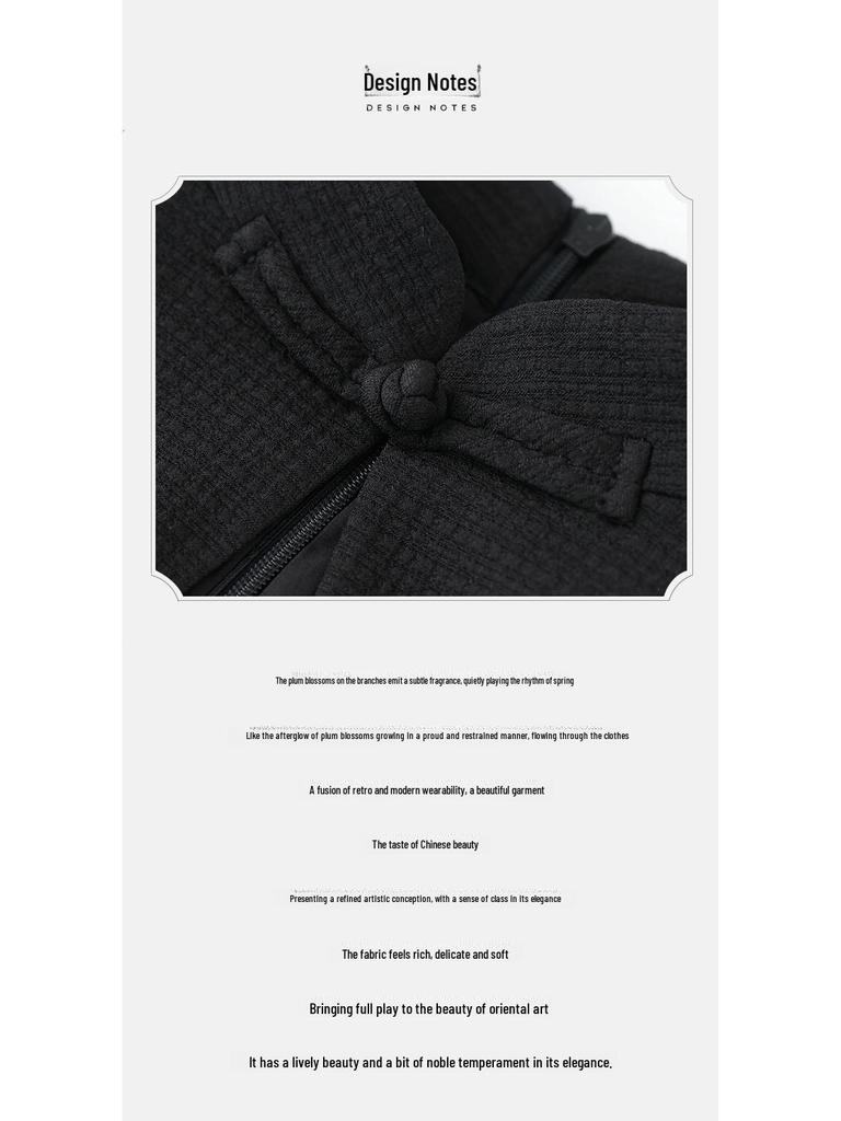 2411403 - Retro Chinesischer Cheongsam: Taillenbetonendes Laternenärmelkleid mit Cool-Touch