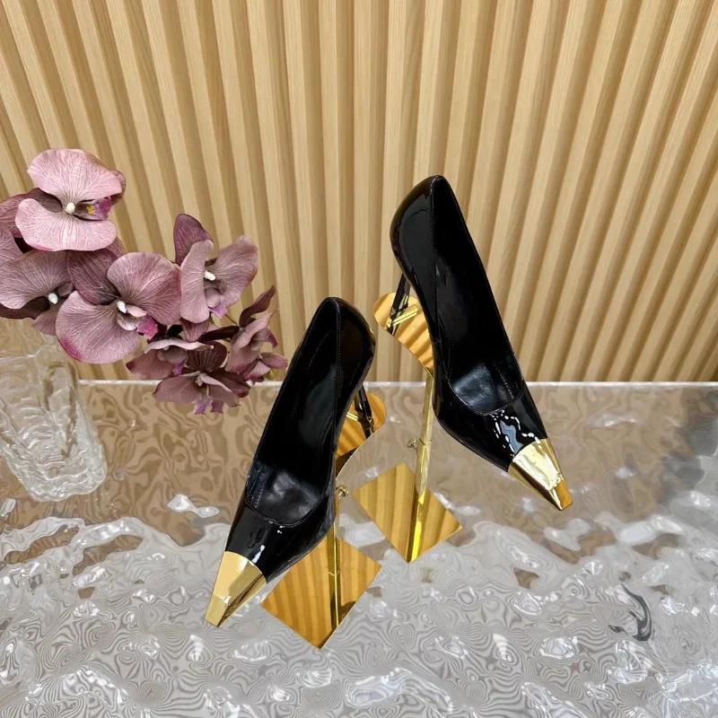 Women's Shoes 2024 Hot Sale Shallow Women's High Heels Color Matching Party Pumps Women Sexy Pointed Toe Heels Women