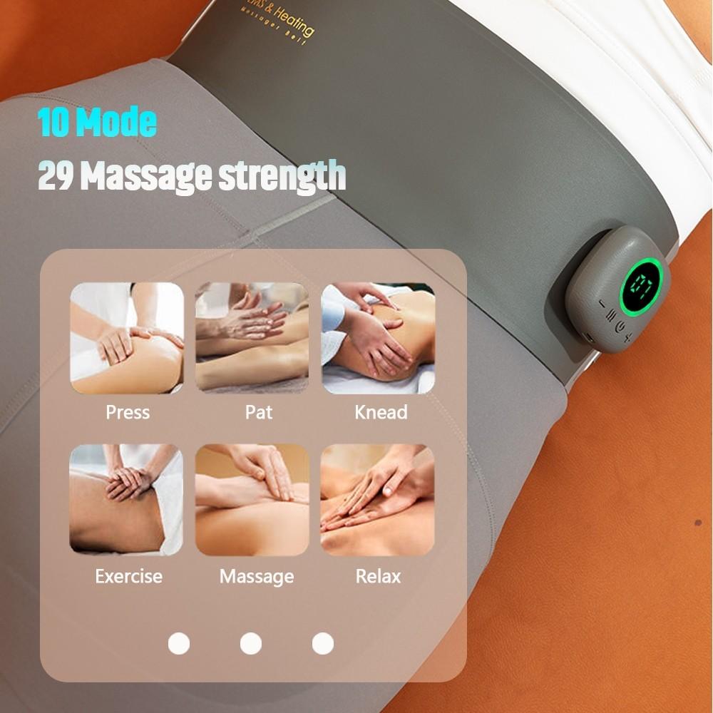 Fat Burn Fitness Slimming Belt Waist Belly Weight Loss Training Muscle Stimulator Electric EMS Abdominal Heating Massager