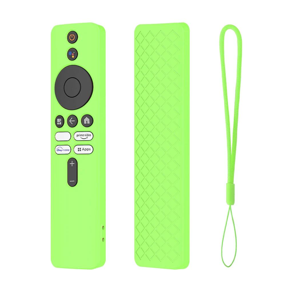 Housse de Protection en Silicone Housse de Protection pour Télécommande avec Cordon Accessoires Antichoc pour Xiaomi 4K TV MiBoX 2ème Génération