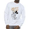 Disney Mens Mickey Mouse World Tour Line Sweatshirt
