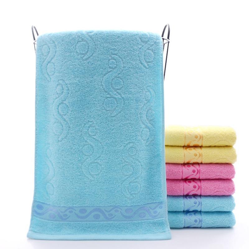 

Полотенце с водяным узором ЖуиХлопковое жаккардовое полотенце для парыПодарочное полотенце 33*73 синий