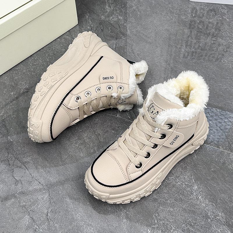

Women Denim Boots Thick Soled Sports Shoes New White Ankle Boots Anti Slip Warm Snow Boots, Large Size Suitable for Winter Wear 36 хакі