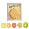 Fun Coasters Anti Slip Silicone Table Pad With Hamburger Design Bar Coasters With Magnetic Storage Frame For Coffee Bar House