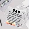Inspirational Acrylic Decorative Sign - Perfect Thank You Gift for Dad on Father's Day, Birthday & More - Versatile for Bedroom, Kitchen & Living Room
