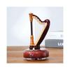 Drehbare Spieluhr im Literarischen und Klassischen Stil, Spieluhr, Desktop-Ornamente, Geburtstagsgeschenk für Musikliebhaber, Harfe