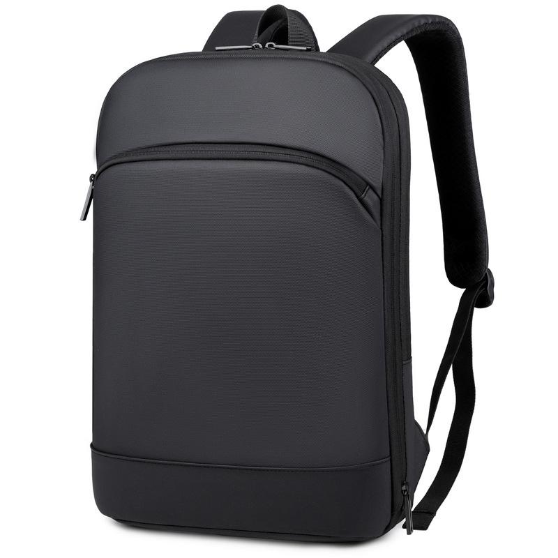 Ultra Thin Expandable Business Backpack, Large Capacity Men s Backpack, Expandable Computer Bag чёрный