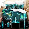 Angry Geometry Dash Bedding Set Single Twin Full Queen King Size Bed Set Aldult Kid Bedroom Duvetcover Sets 3D Print Kawaii 2022